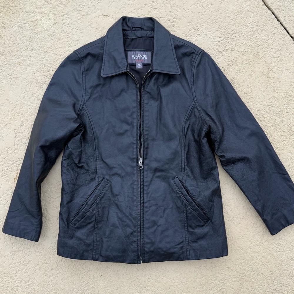 Wilsons Leather Kids Black Jacket